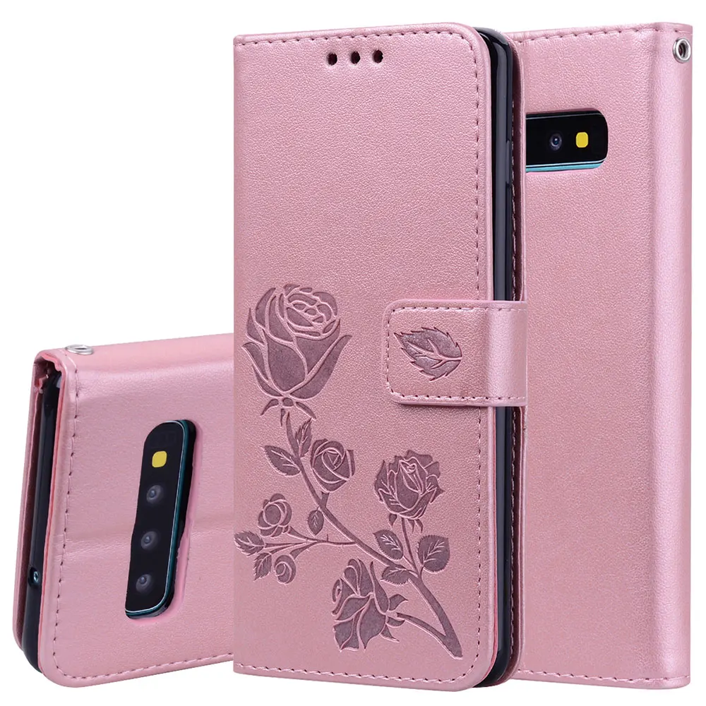 Кожаный чехол KISSCASE Rose в стиле ретро для Samsung S8 S9 S10 Plus S7 Edge кошелек телефона A3 A5 A6 A8 A7