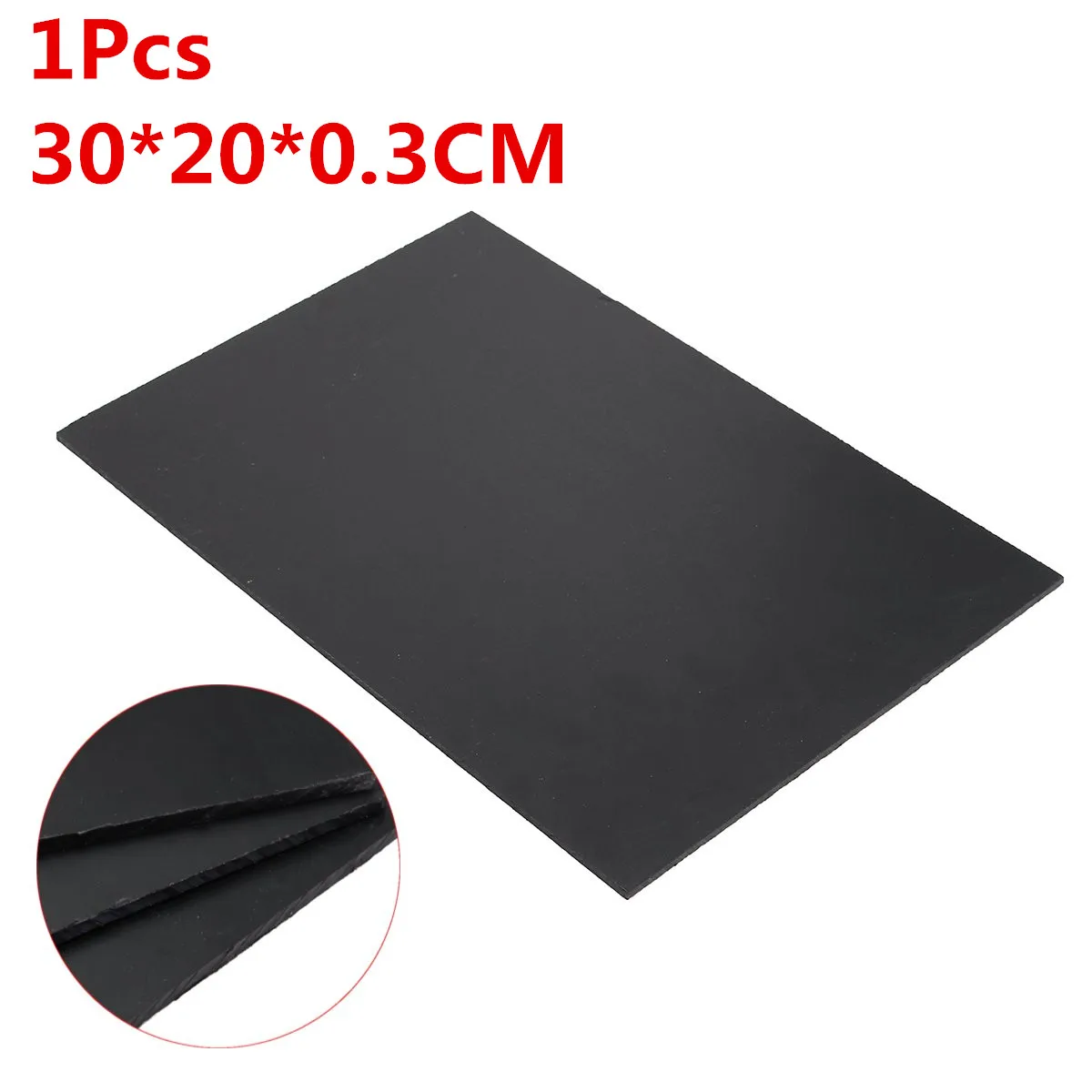 

1 Piece Durable Black ABS Plastic Sheet Styrene Flat Plastic Plate 3mm x 200mm x 300mm