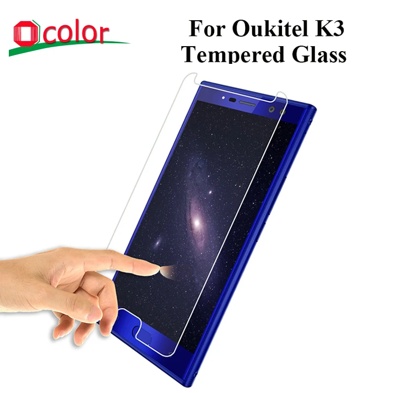 

ocolor For Oukitel K3 Tempered Glass Screen Protector Film Replacement 5.5" For Oukitel K3 Easy to Install Cellphone Accessories