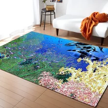 Трендовый подводный мир, 3d принт, ковер для дома и гостиной, большой размер, ковер, современный, для спальни, Decora, коврики