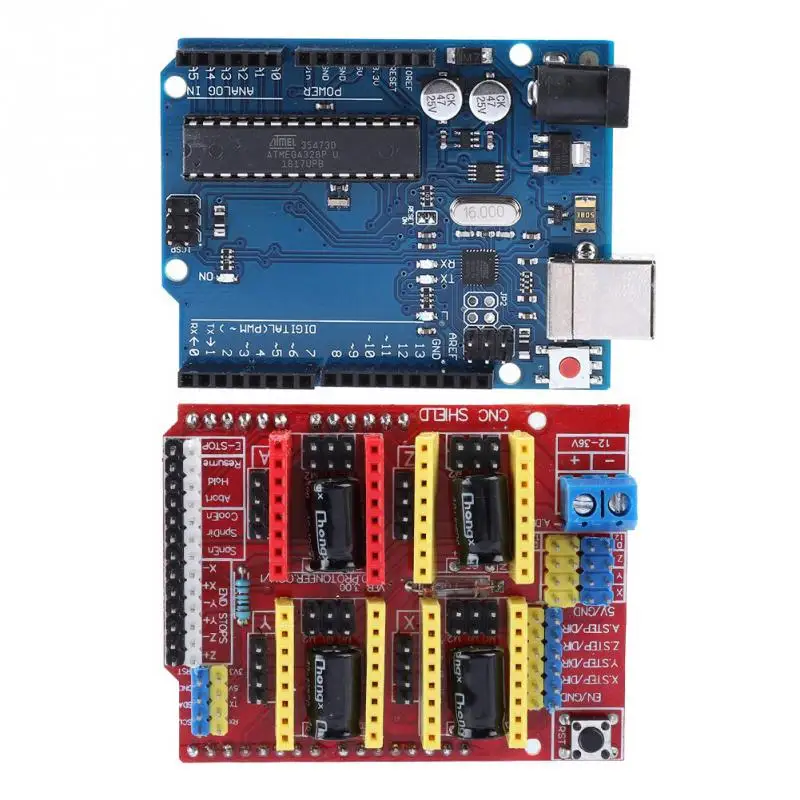 Для quimate Arduino CNC Shield Contoller наборы с шаговым двигателем для 3D принтера|Детали и