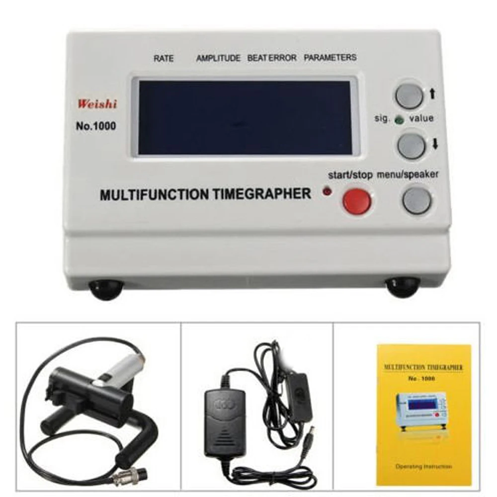 

WeiShi No.1000 Multifunctional Professional Timing Timegrapher Mechanical Watch Tester for Repairers and Hobbyists Watch Tools