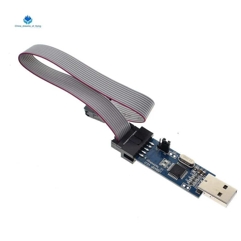 ShengYang USBasp ISP 3 В/5 В AVR программатор USB ATMEGA8 ATMEGA128 Новый провод с поддержкой Win7 64Bit lcd pcb