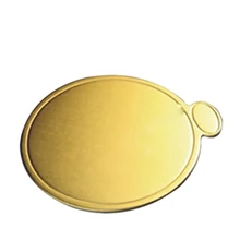 Практичный бутик 100 шт./компл. круглый торт Панели золото Бумага кекс десерт отображает лоток для свадебного торжества и дня рождения с изображением торта D