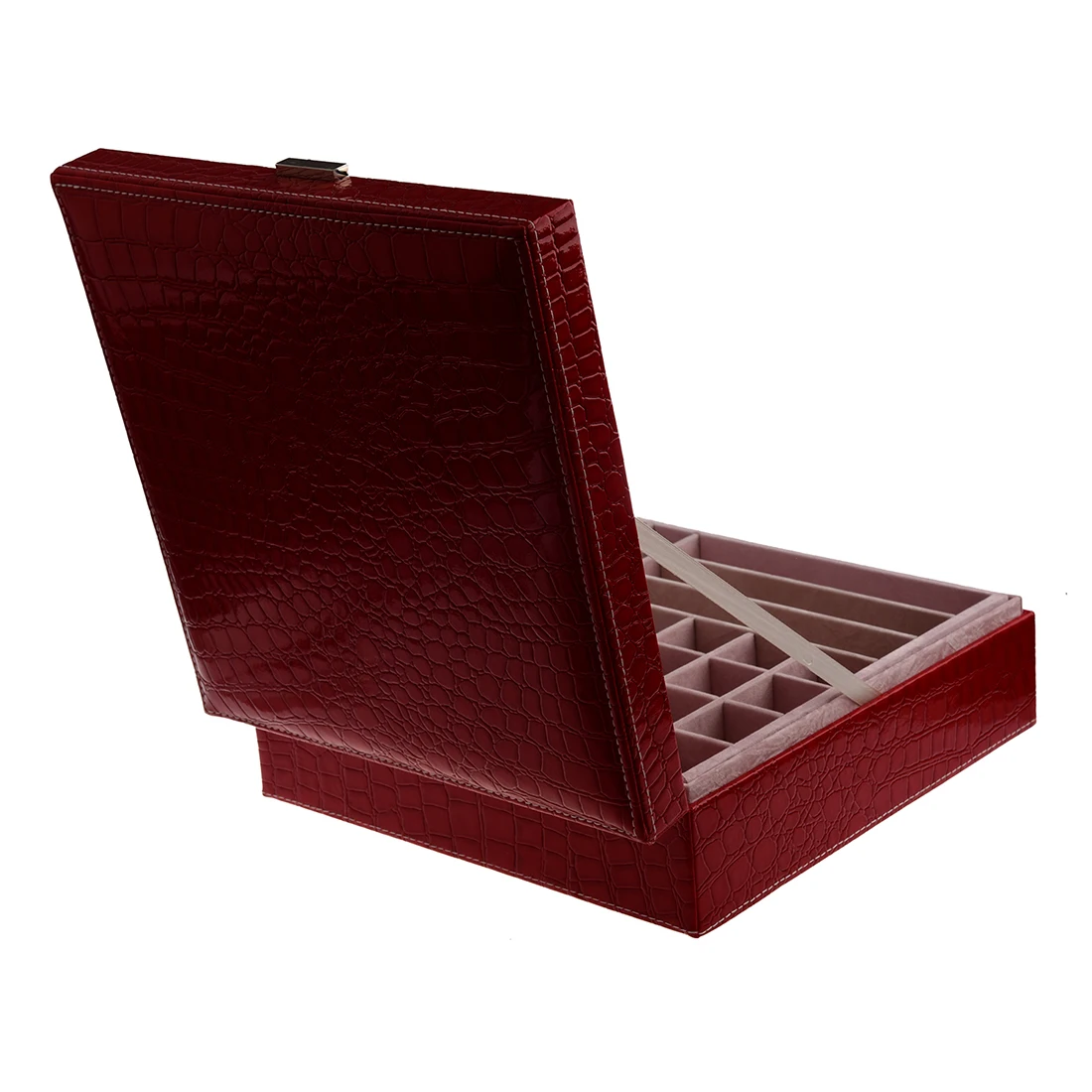 Woman Lady Girls Actress Portable Travel Jewelry Organizer Earring/Ring/Necklace/Watch Etc Cosmetic Storage Container Box Case