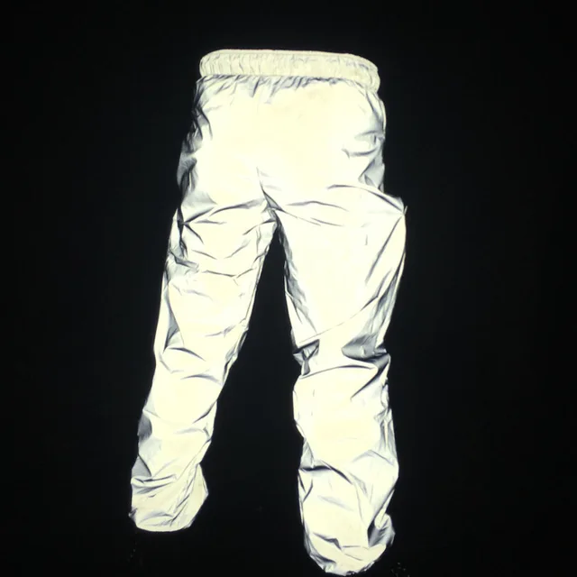 White Reflective Sweatpants Trousers 2