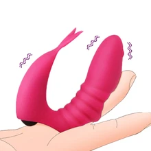 Finger Sleeve Vaginal Balls Flirt Double Vibration Clitoris Stimulator Dildo Vibrators G spot Massager Adults Sex Toys For Woman