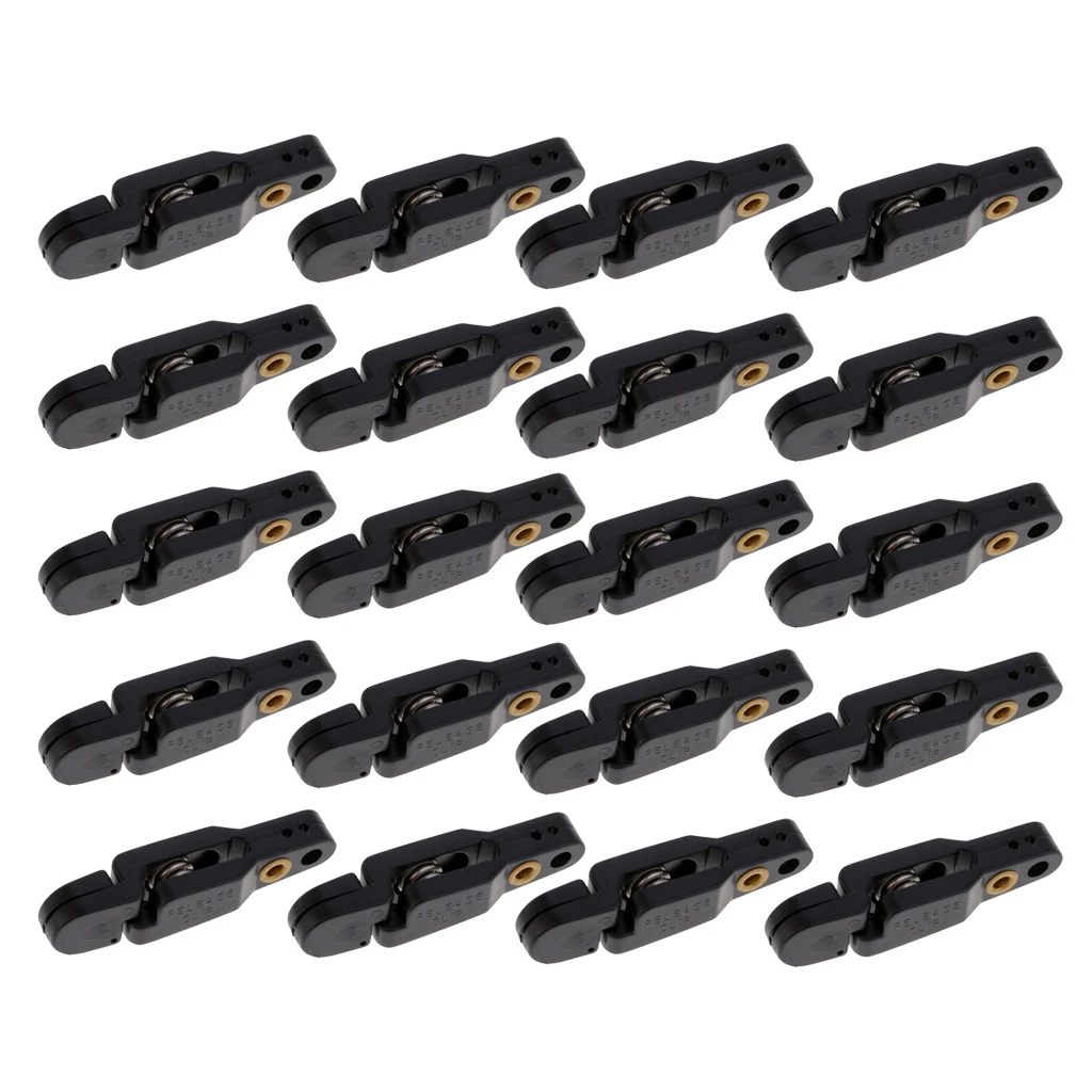 

20Pcs Plastic Planer Board Padded Release Clip Downrigger Gear Fishing Release Clip Snap