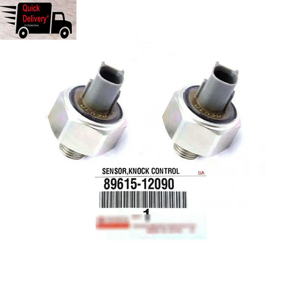 2pcs Knock Sensors For 89615 12040 Denso Toyota Lexus GS300in