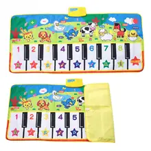 Portable Baby Musical Piano Mat Keyboard Toy Carpet Baby Early Education Blanket Baby Not included Battery