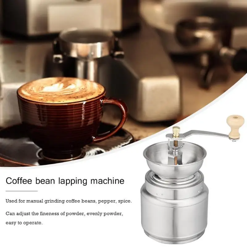 Portable Stainless Steel Hand Manual Coffee Grinder Handmade Bean