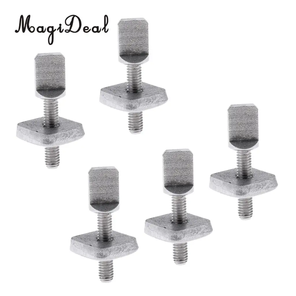 MagiDeal 5x Inflatable Surfboard Fins Screw Set No Tool for Longboard & SUP Water Sports Surfboard Bodyboard Surfing Accessories