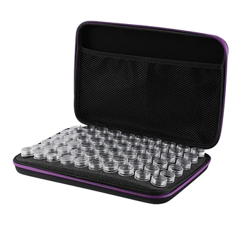 

60 Slots Diamond Painting Accessories Bottles Container Storage Bag Painting Carry Case Holder Zipper Diamond Painting Box