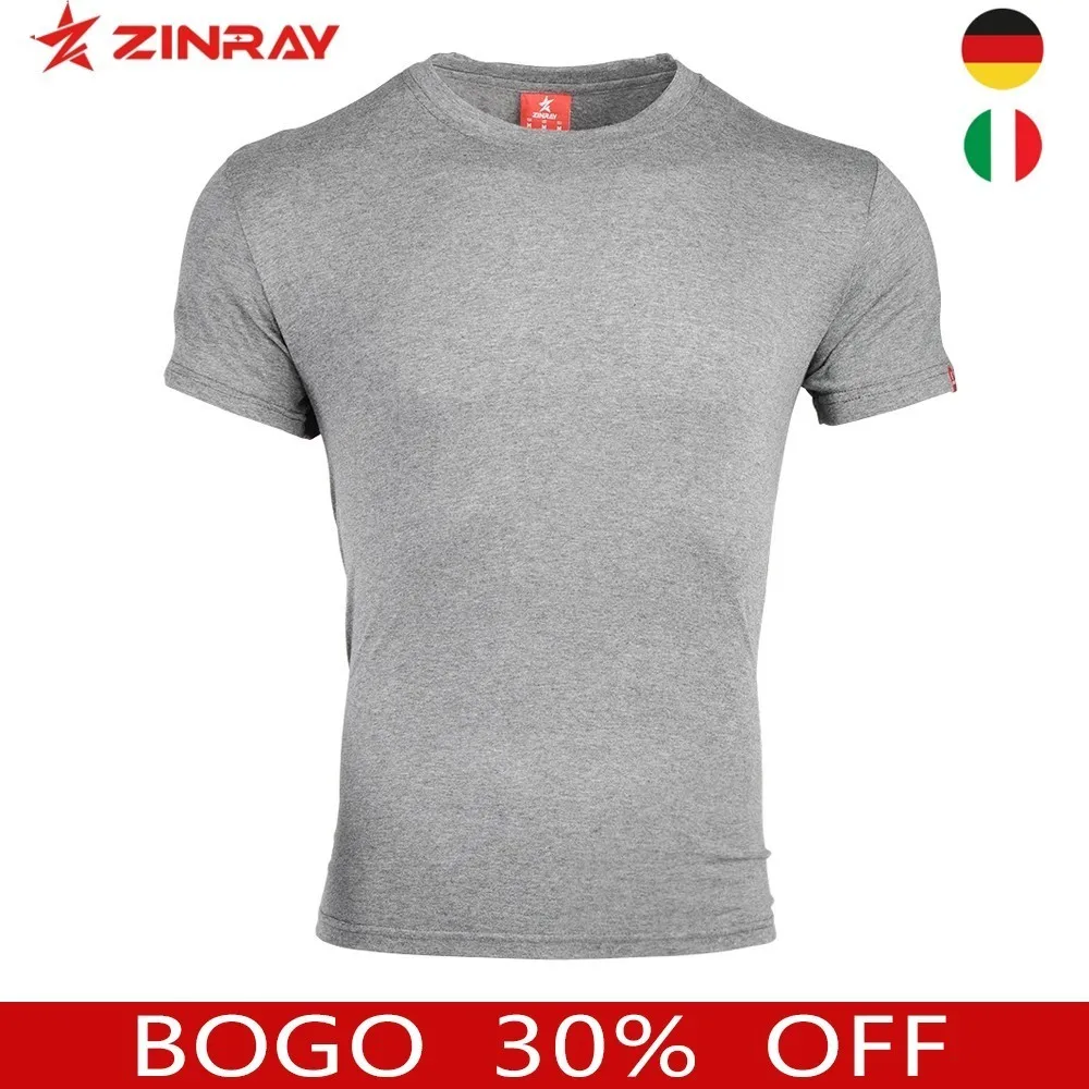 

ZINRAY 2019 Summer Sport Tshirt Cotton Man Men Basic Tee For Gym XXXL Comprehensive Training Elastic Close-fitting Short-sleeved