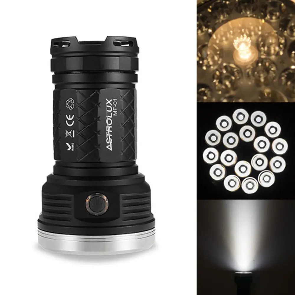 Astrolux 18x XP G3 Nichia 219C 12000LM фонарь супер яркий светодиодный вспышка светильник IPX 7