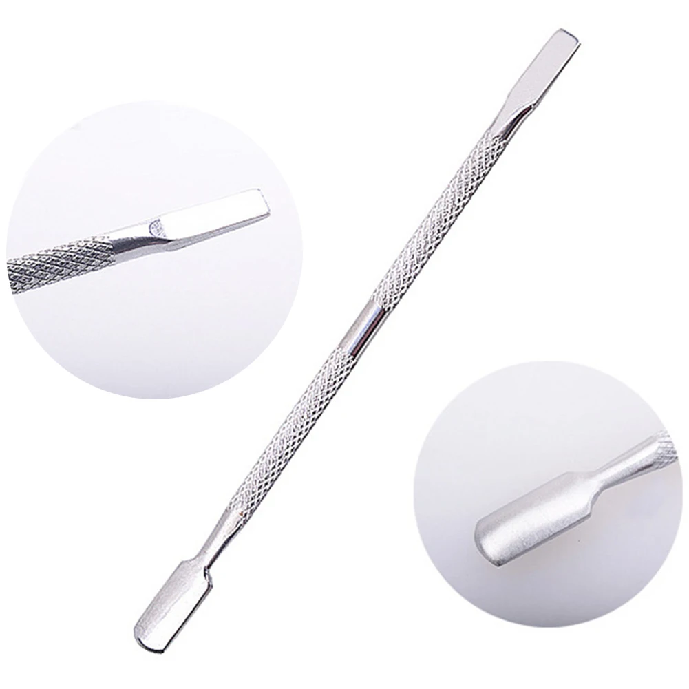 

Cuticle Pusher Pedicure Tool Stainless Steel Remover Manicure Durable Double-end Professional Cutter Nail Cleaner