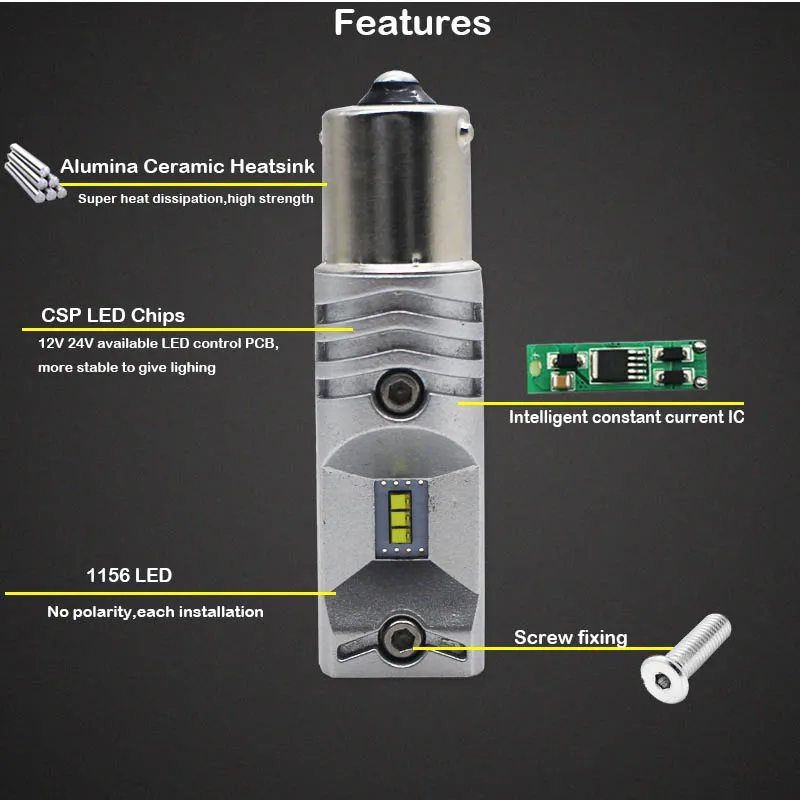 Gtinthebox стайлинга автомобилей CANbus белый 6000 k P21W светодиодный Ba15s светодиодный 1156 светодиодный лампы для Skoda Superb Octavia Габаритные огни 12В