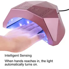 24 W/48 W Интеллектуальный УФ светодиодный лампы ногтей сушилка автоматический таймер фототерапии машина ЖК-дисплей Дисплей сушки всех гели Маникюр Инструмент