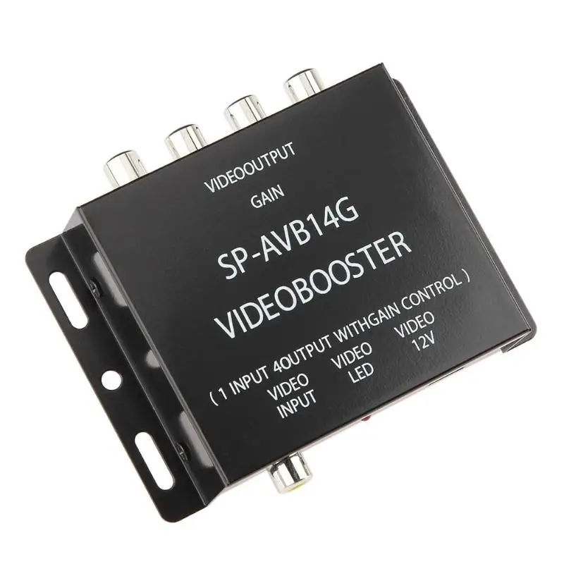 12 в 1 до 4 выход RCA автомобильный DVD видео BoosterSignal Booster Box усилитель сплиттер