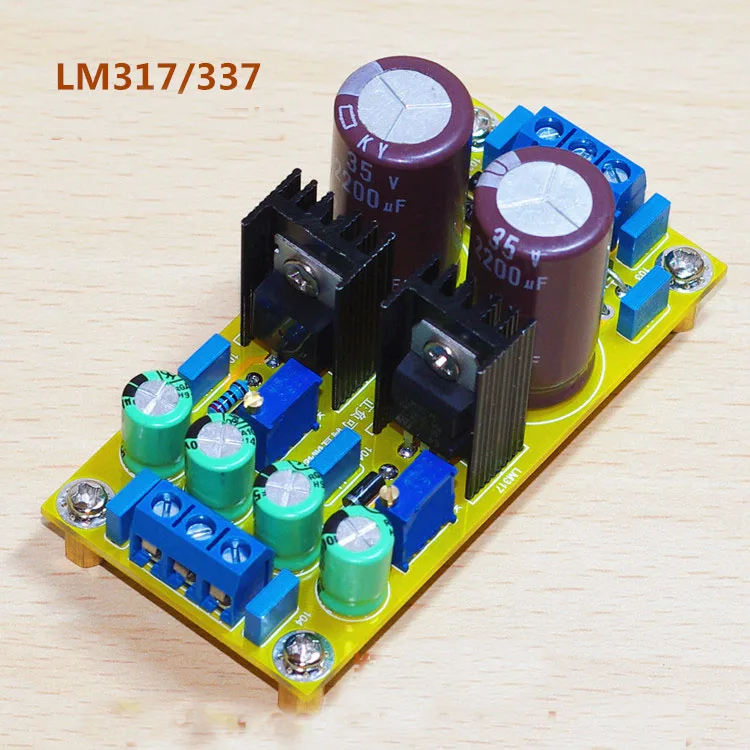 Регулируемый Модуль питания LM317 LM337 с двойным блоком набор для самостоятельного