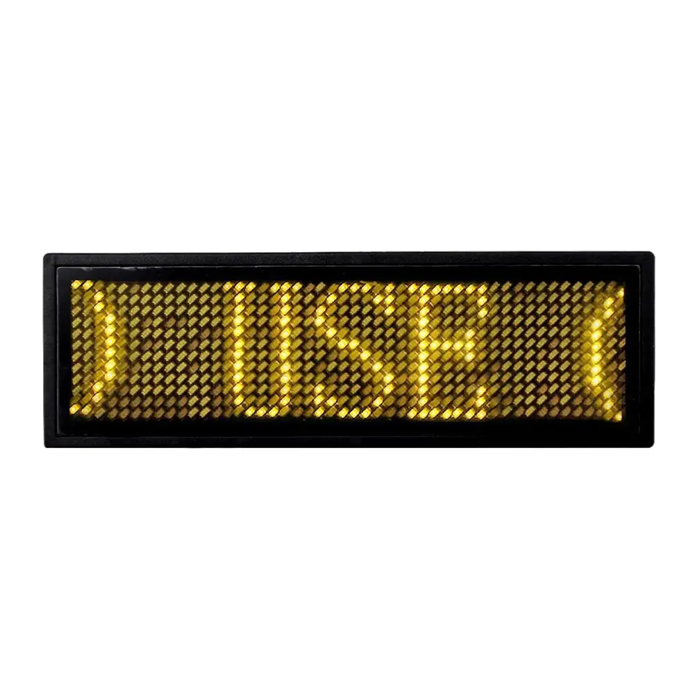 

AAAJ-Programmable LED Digital Scrolling Message Name Tag Id Badge(11x44 Pixels)