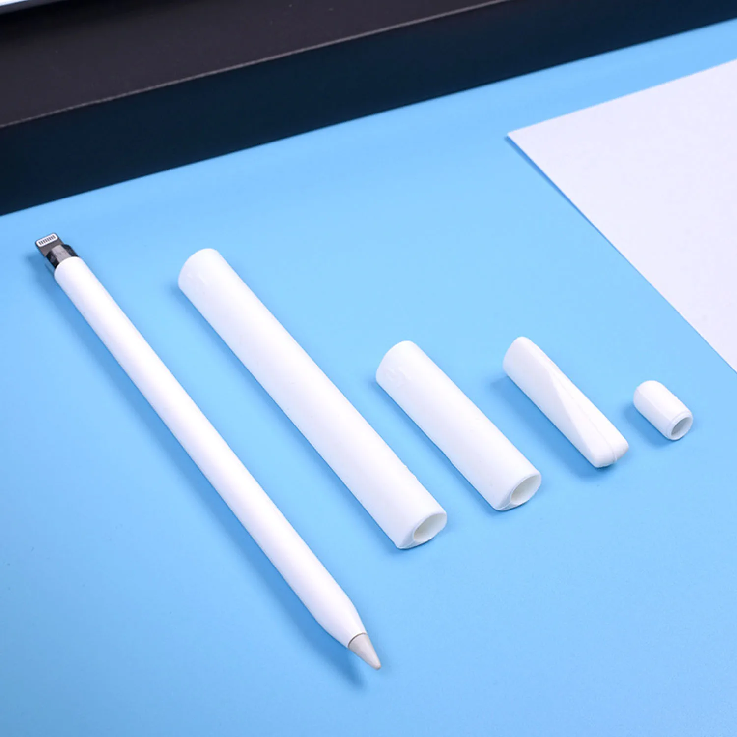 

Silicone Replacement Cap Cover Case Tip Nib Protector 2PCS Pen Sleeve Holder Grip for iPad Pro Apple Pencil Ipencil