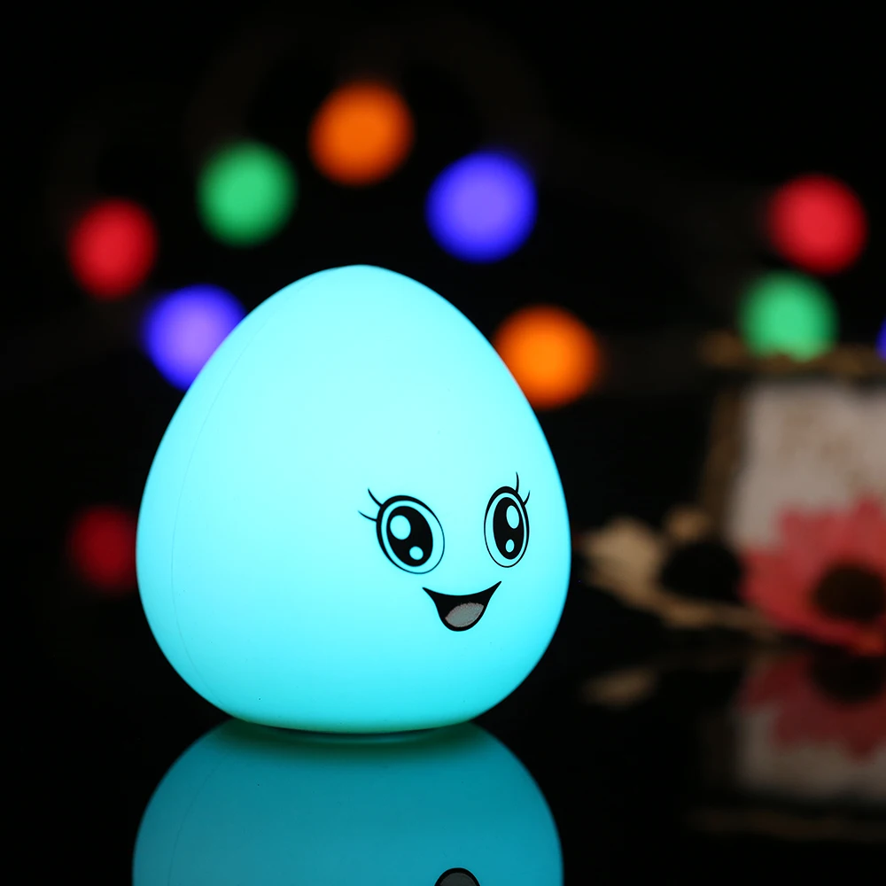 LED Nursery Night Light for Kids Bedroom Beside Lamp DC5V 0.18W USB