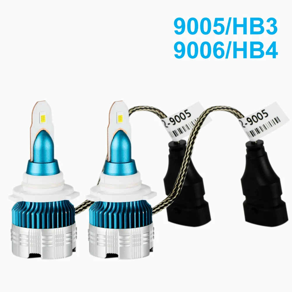 2 шт. 9005 9006 светодиодные лампы для фар 6500K белые чипы CSP Y19 3000LM 25W M2MINI светодиодный