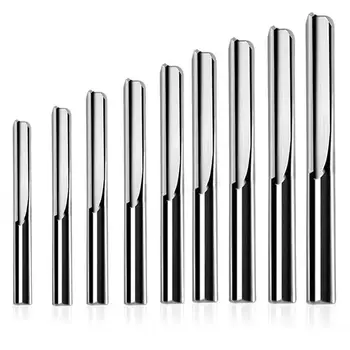 

4-6MM Double-Edged Straight Groove Tungsten Steel Router Bit Milling Cutter Machine Tool Engraving Woodworking Milling Cutter