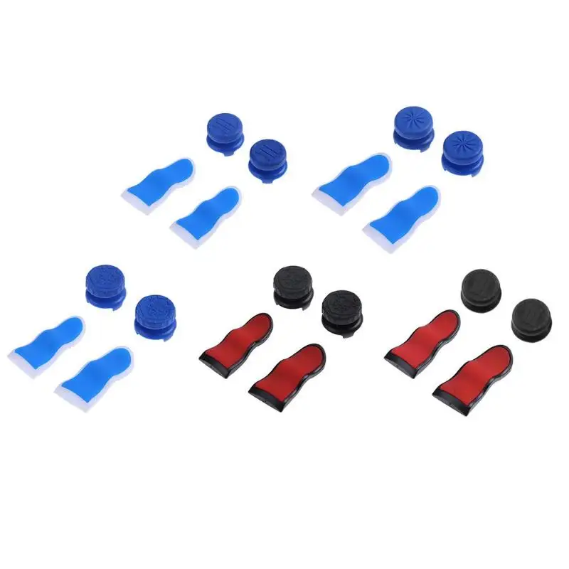 

4 Pcs Silicone L2 R2 Trigger Extenders Buttons Thumbstick Caps Kit For PS4 Controller Game Accessories Protector Joystick Caps