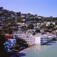 Город на побережье Sausalito Marin County California USA постер печать (18x7) | Дом и сад
