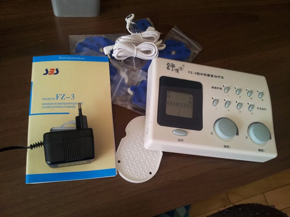 

ACUPHUATUO TeaMasterMisha new Acupuncture FZ-3 Apoplexy Rehabilitation massager Instrument electric massager manual in russian