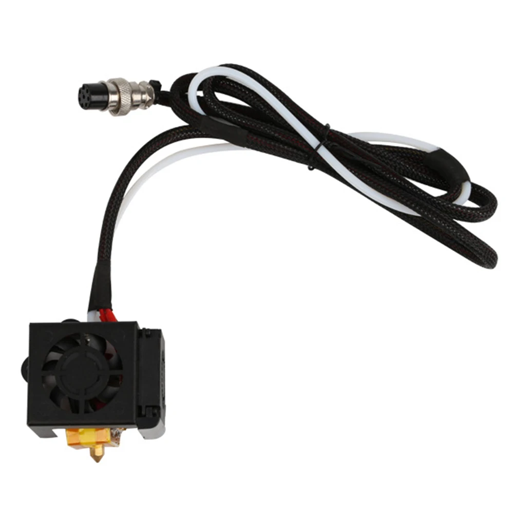 

0.4mm Nozzle 3D Printer Parts Extruder Hot End Kit Black With Air Connections Durable With Fan Full Assembled For Creality CR-10