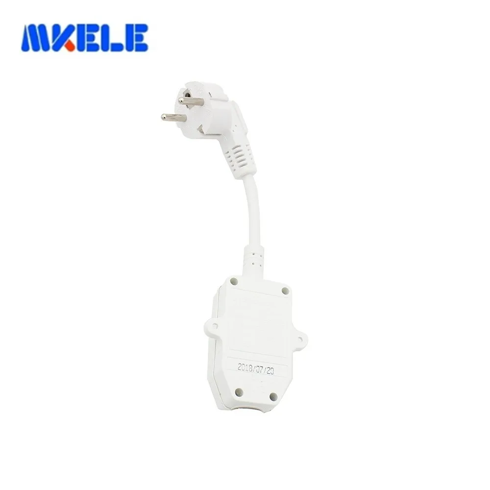 

EU 10A/16A 220V UK Plug GFCI Leakage Protection Safety RCD Socket Adaptor Home Three-pole Power Cord Plug