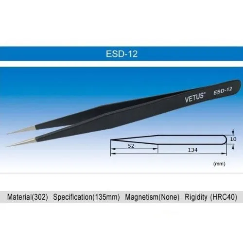 6 шт.-магнитная Сталь прекрасно изогнутые Совет пинцет антистатические ESD 10 11 12 13 14 15 SMD чип