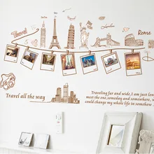 Мировые путешествия мировой тур стикер на стену карта Наклейка на стену Декор для дома гостиной офиса обои диван украшение Европейский путешествия