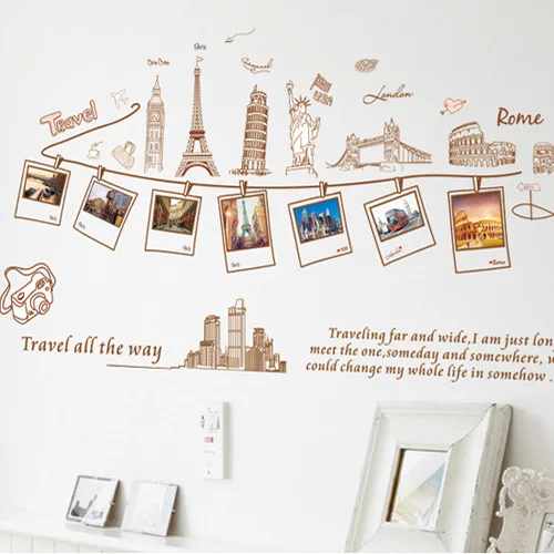 Global Travel World Tour Настенная Наклейка карта на стену Декор для дома гостиной офиса