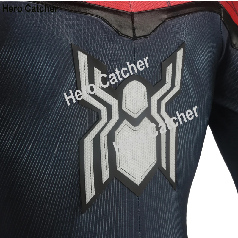 Spiderman Costume - Hero Catcher Rubber Logo FFH Spiderman Suit with Far From Home Details for Parties image 6