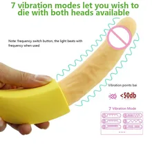 USB зарядка G Spot массаж клитора банан Клитор Вибратор секс игрушка