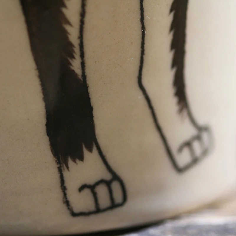 200 мл РУЧНАЯ рисованная животная собака кофейная чашка креативная Бостонский терьер керамическая чашка мультяшная Подарочная кружка для кофе офисные чашки для воды вечерние подарки