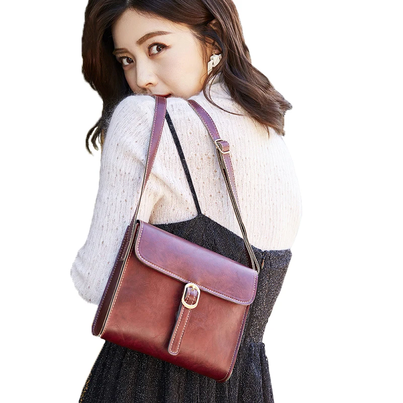 

Witfox fashion ladies shoulder bags for women 2019 retro vintage style femme Storage Cell Phone Pocket