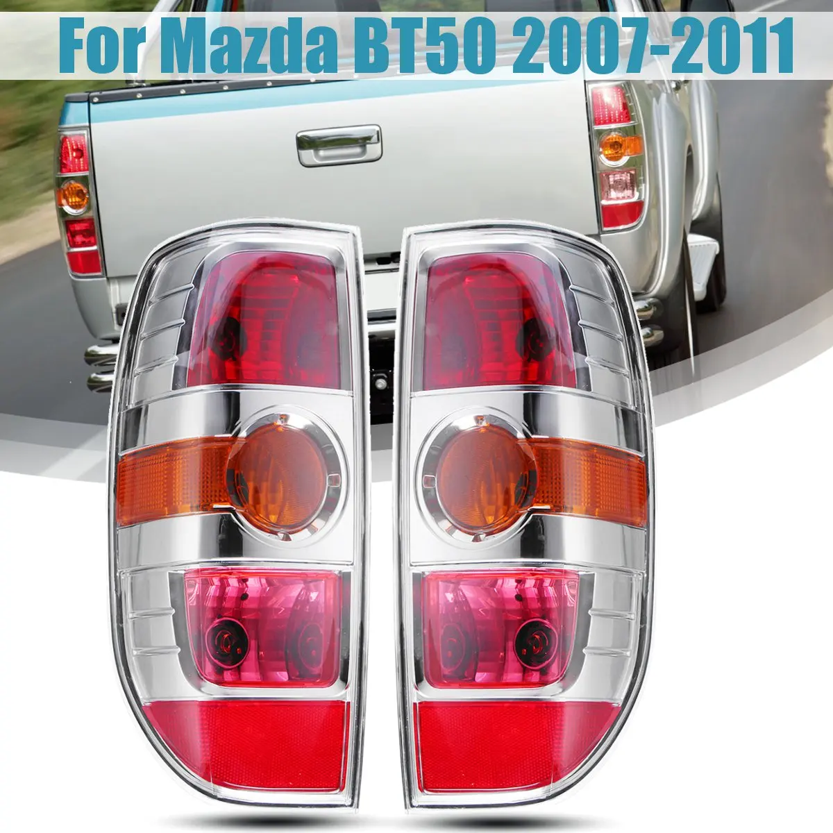 

Left/Right Side LED Rear Tail Light With Wire Harness Brake Lamp Stop Tail Rear fog lamp For Mazda BT50 2007 2008 2009 2010 2011