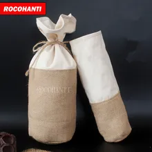 Малый Круглый нижний зерно мешки риса джутовый мешок хлопок джутовая ткань мешок шнурок подарочная упаковка мешок индивидуальный логотип печать