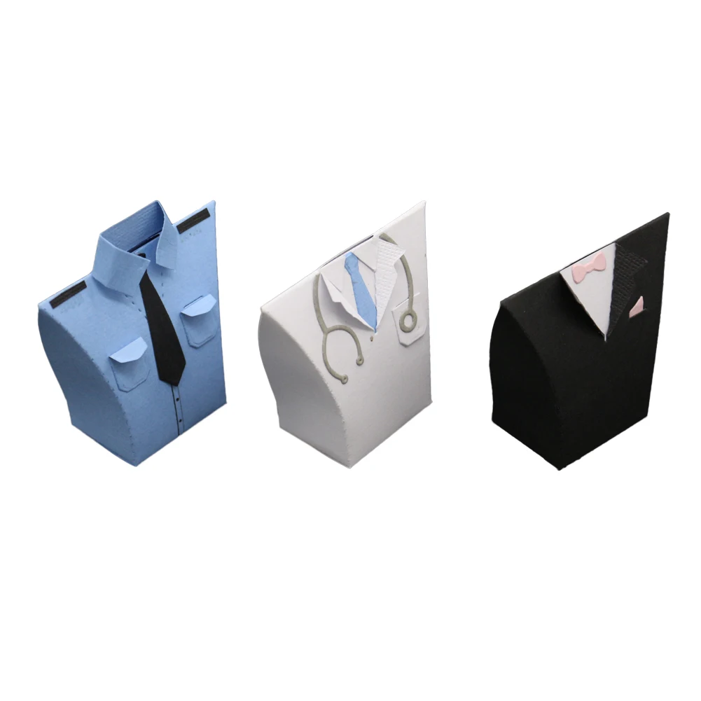 

Man'S Suit Box Metal Cutting Dies For DIY Scrapbooking Card Making Album Stencil Embossing Background Clear Stamps And Dies 2019