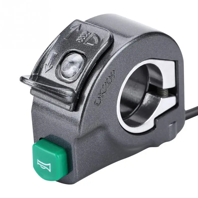 Discount 2 in 1 Electric Bicycle Front Light Horn Switch E-BIke Handlebar Mounted Front Lamp Bell Button Switch for Electric Scooter 4