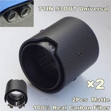 Matte Carbon Fiber Exhaust tip 71MM INLET OD 93MM OUTLET OD For BMW M Performance 2pcs/lot adams high performance interactive graphics – m od rend