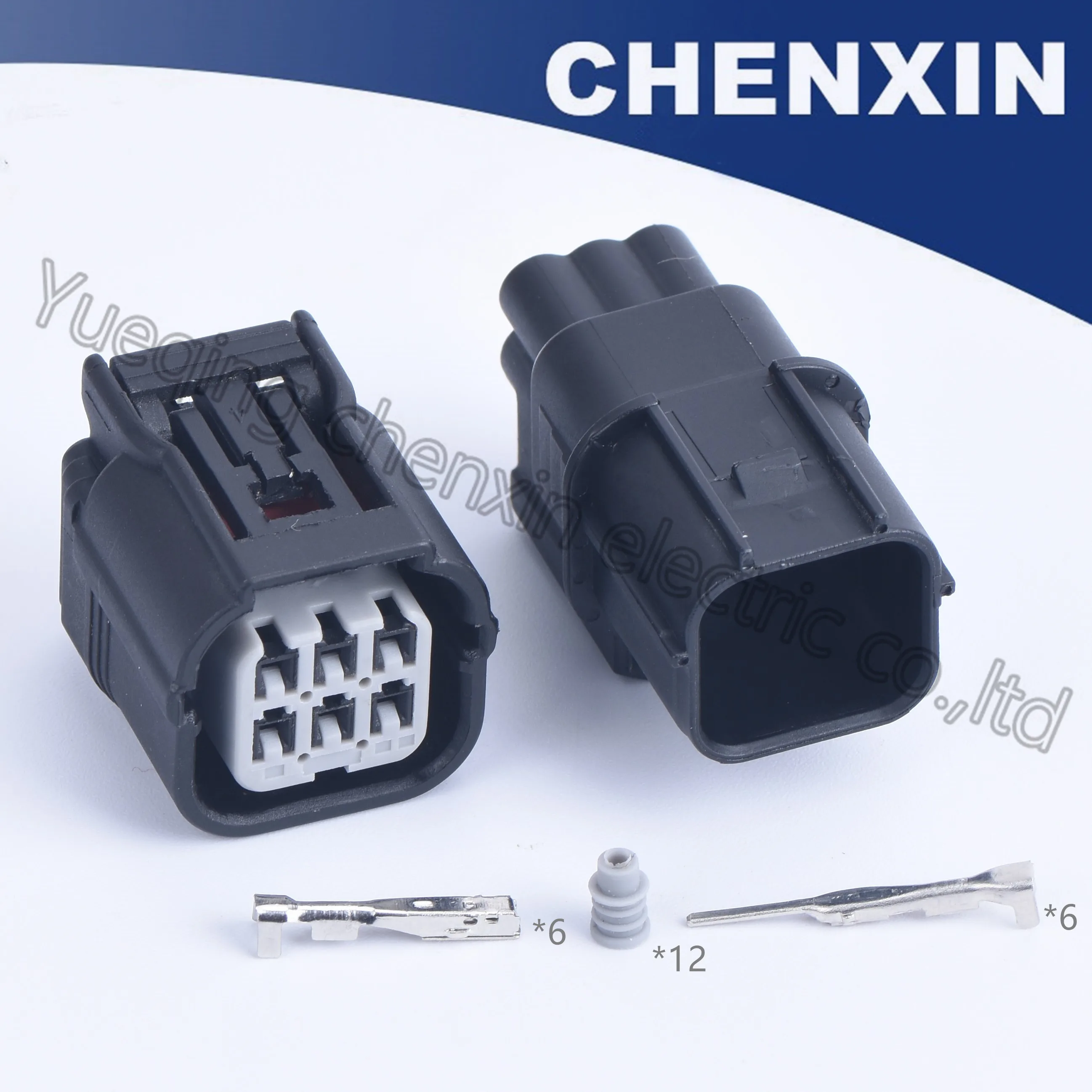 

Black 6 pin 6189-7040/6188-4908 (1.0) male and female HV 040 sealed waterproof auto connector Motorcycle Tail Light Connector