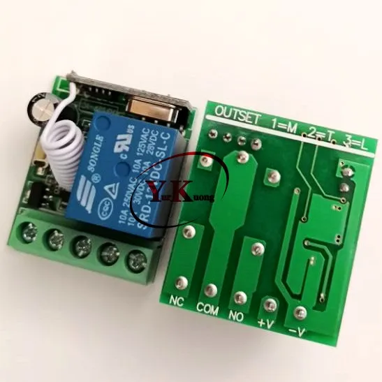 Мини реле дистанционного управления на 10 А 12 В постоянного тока 1 канал|delay switch|rf