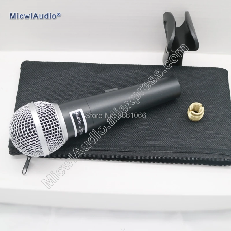 

MiCWL Brand SM58 Mode Wired Handheld Vocal Microphone with bag and clip stand Dynamic Mics