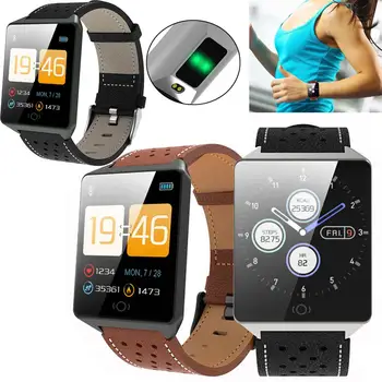 

Men Women Smart Watch Sport Heart Rate Monitor Fitness Tracker Running Swimming Wristwatch SMS Calls Sync Phone Mate